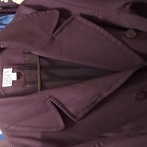 Ann Taylor Loft classic navy rain trench lined
